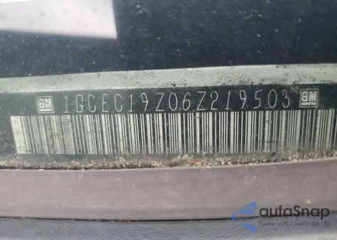 2006 Chevrolet Silverado C1500 из США, поврежденный, VIN 1GCEC19Z06Z219503